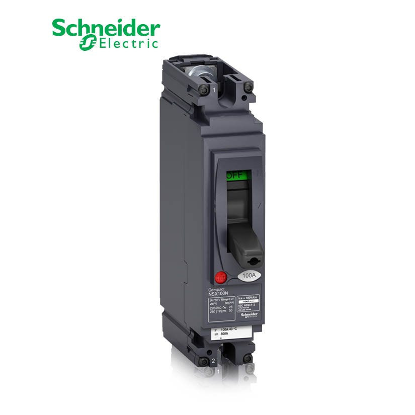 شنايدر - قاطع رئيسي 30 أمبير - ComPact NSX100N AC/DC, 1P 1d, 25kA at 240 VAC, TMD Trip Unit 30A