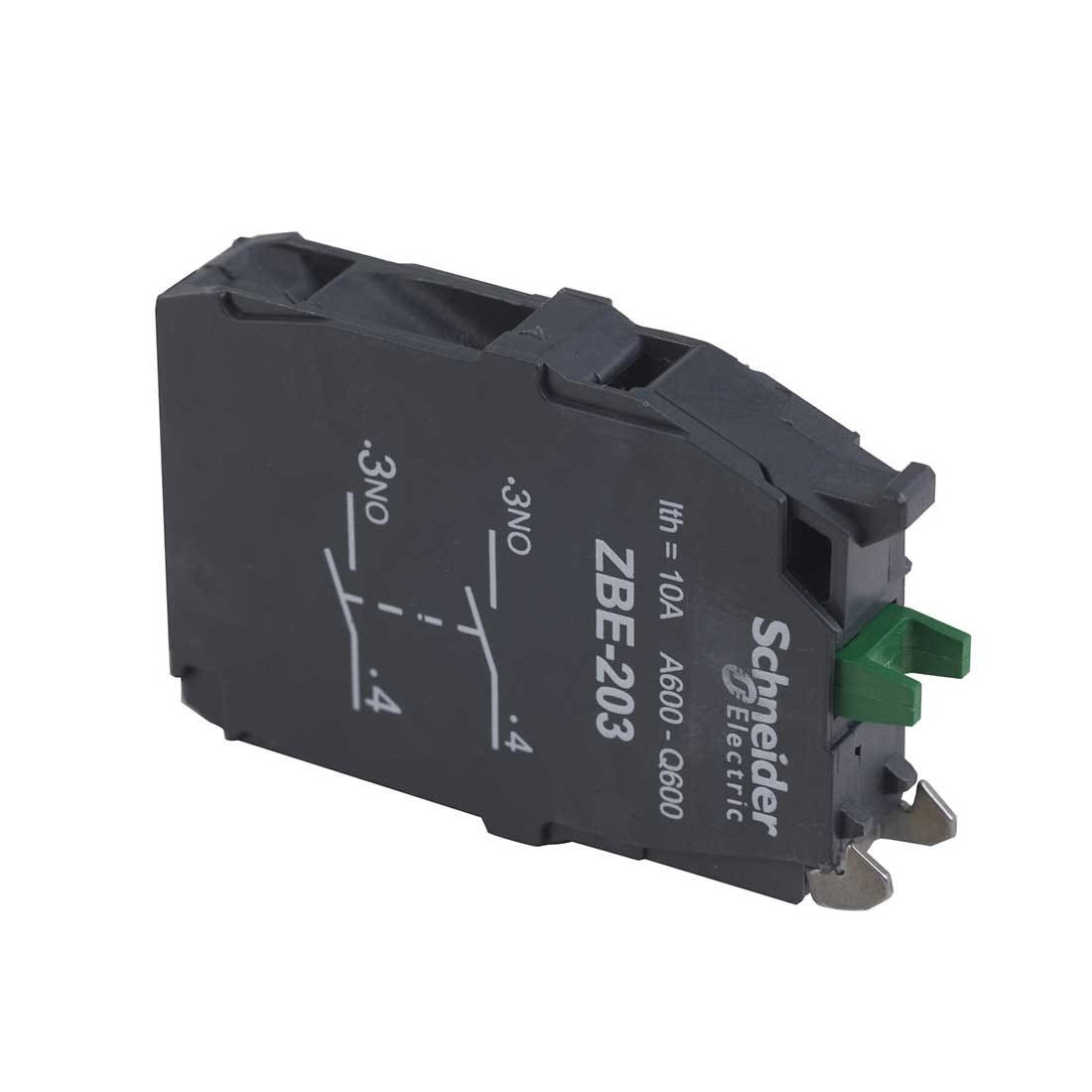 SCHNEIDER - Double Contact Block'S For Head ˜22 2No Screw Clamp Terminal