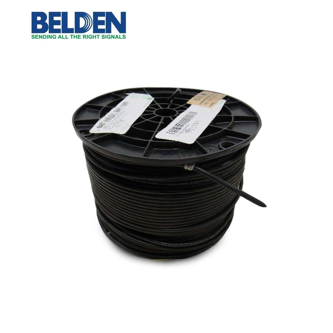 BELDEN - 2P*16 AWG Stranded CU/Nyl/FS/PVC 600V, Black, 305 Meters/Roll