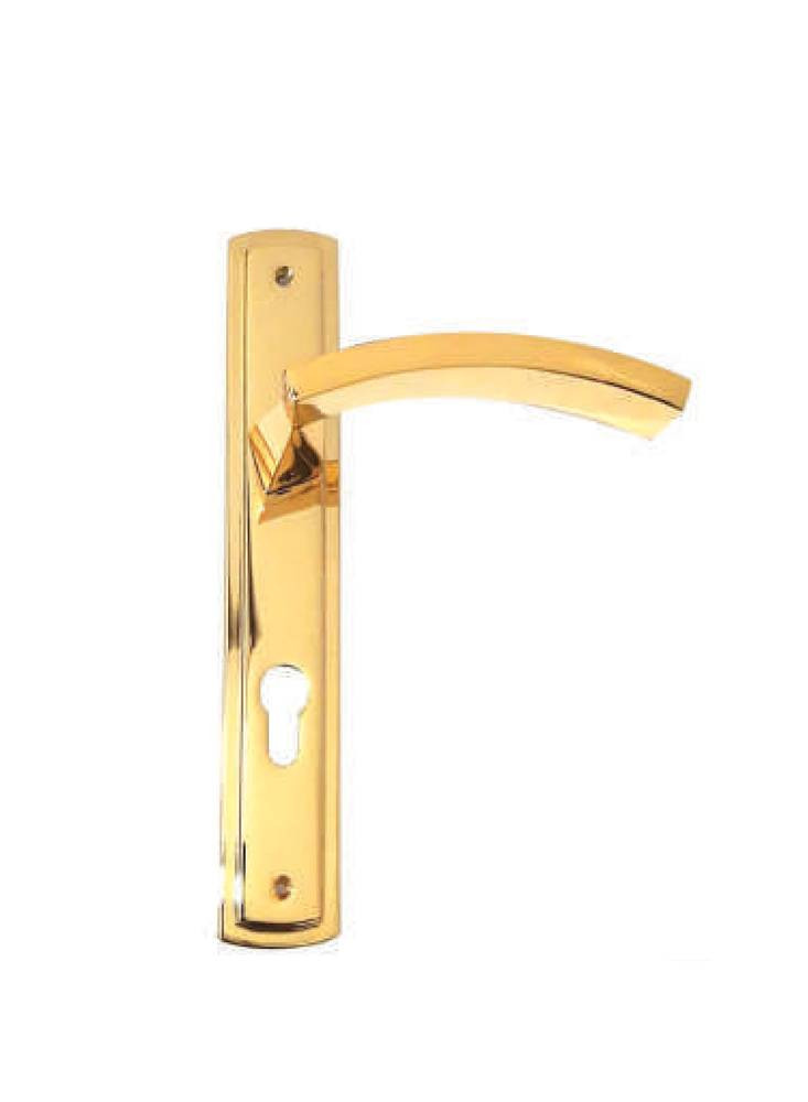 1046 Gold Doorknob with Mahogany Acrylic Kale