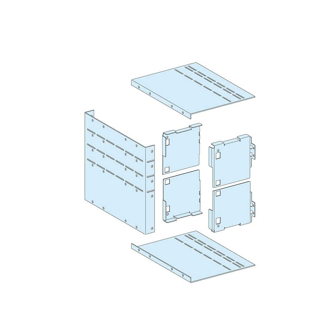 SCHNEIDER - Form 4B Cover For Connection Transfer Assembly In Duct For 3 To 5 Modules