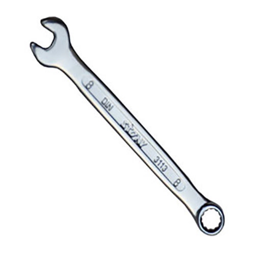 COMBINATION SPANNER MIRROR FINISH, 8 mm