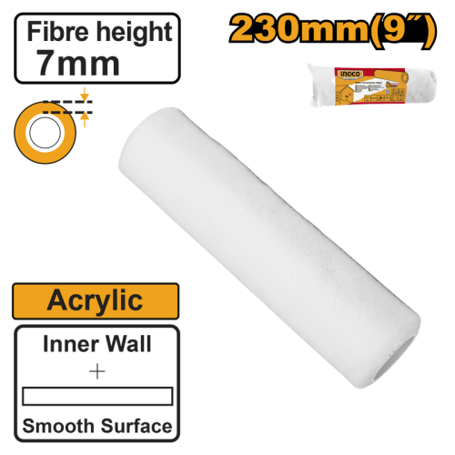 Roller cover(Inner wall)Acrylic 9" غيار رول دهان اكريليك 9 بوصة