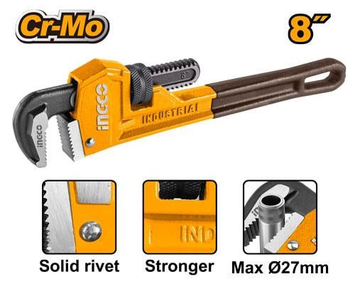 Pipe wrench 8"مفتاح انابيب انجليزى صناعي 8 بوصة