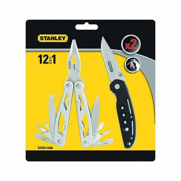 STANLEY - Combo Kit of 12-in-1 Multi Tool, Knife, 2 Pieces