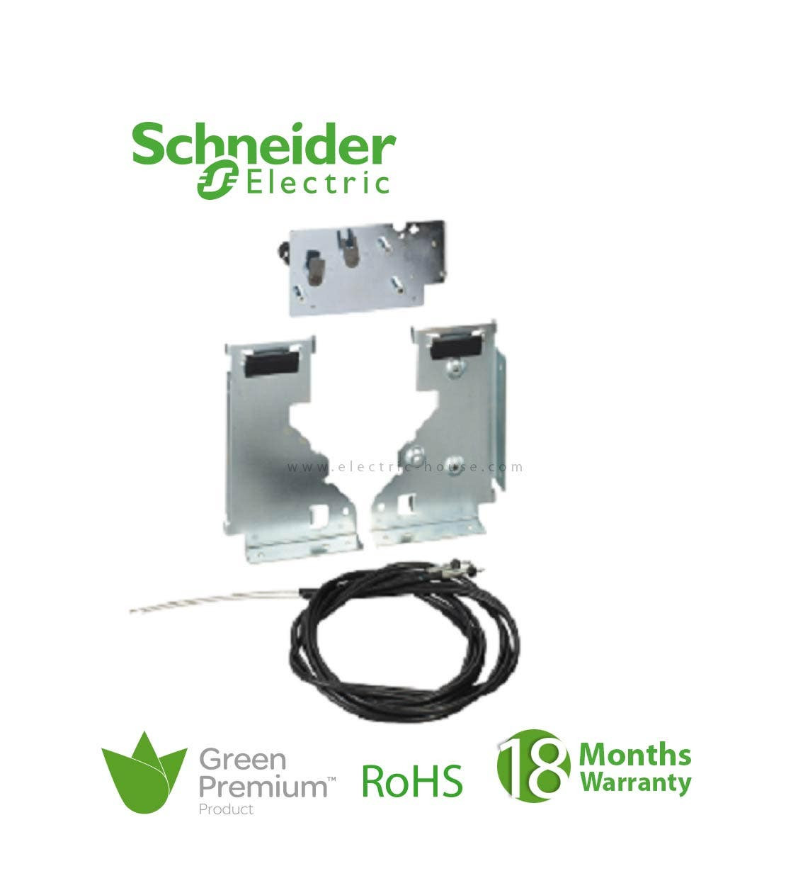 SCHNEIDER - Mechanical Interlocking Using Cables, Compact N630B to NS1600, Source Changeover for 2 Fixed Devices