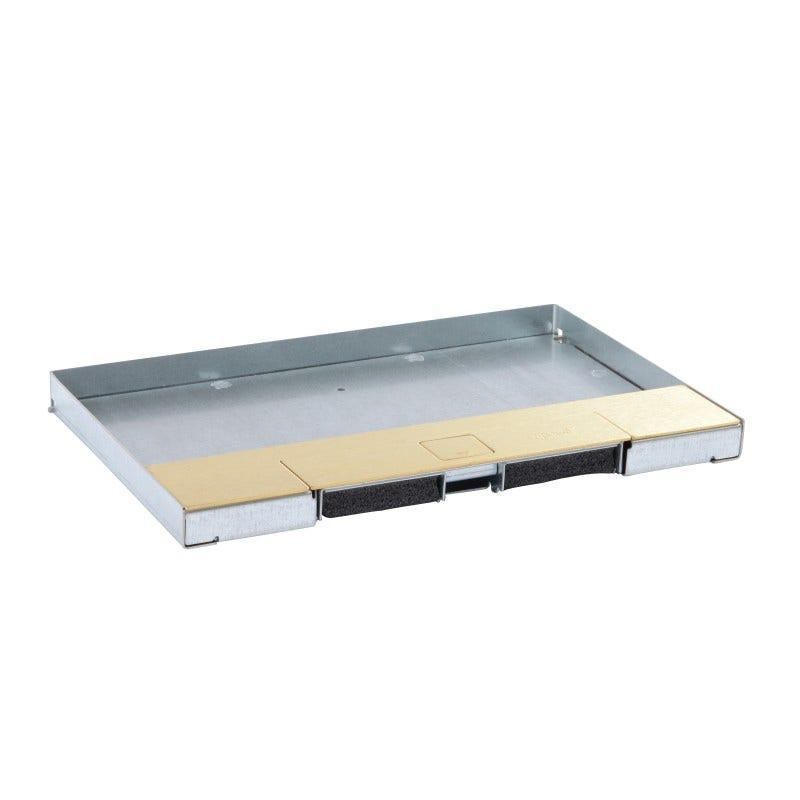 LEGRAND - Flush Floor Boxes Metal Lid, 8/12 Modules, Brass