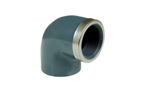 Elbow with inner thread size 1/2*3/4 inch - Hot - Gray from Appleco