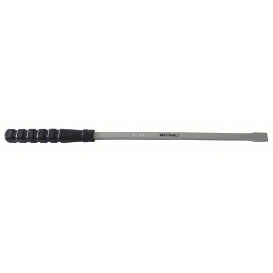 Screwdriver Handle Pry Bar, Chisel End, 32-inch Overall Length, Straight End Angle