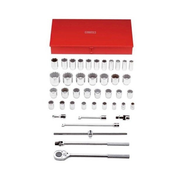 PROTO - 3/4" Drive Combination Socket Set, 42 Pieces, 12 and 6 Point