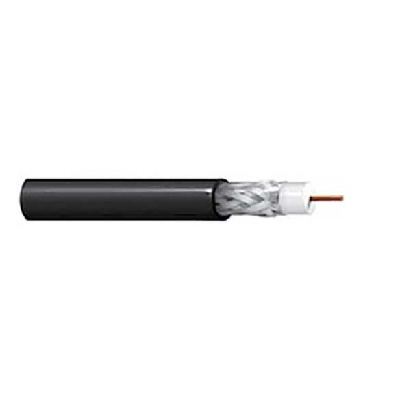 BELDEN - CATV Coaxial Cable, RG-11, 1*14 AWG, BCCS, FPE Insulation, PVC Jacket, Shielded, Black, 305M/Reel