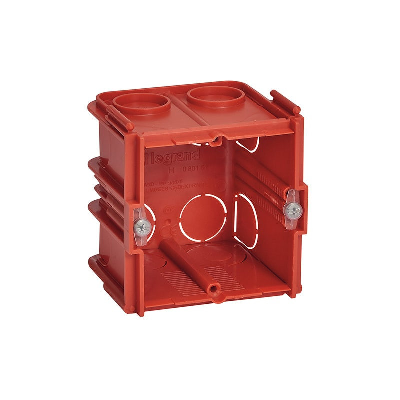 LEGRAND - Flush Mounting Box Batibox, 1 Gang, Depth 60mm, Square, Masonry