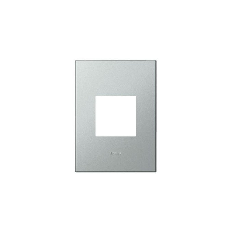 LEGRAND - Plate Arteor, US, 2 Modules, Square, 2''x4'', Pearl Aluminium