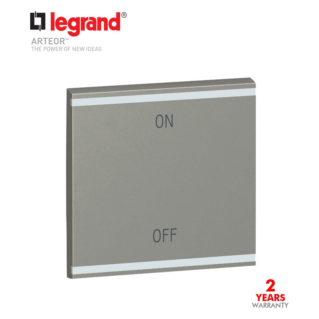LEGRAND - Round Key Cover Bus/Scs 2Mod, On/Off, Magnes.