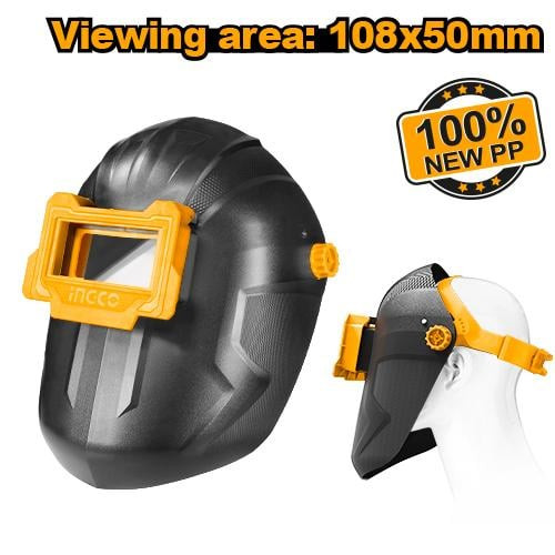 Welding mask Material size:108*50*3mm ماسك لحام اسود متحرك مقاس الزاجاجة