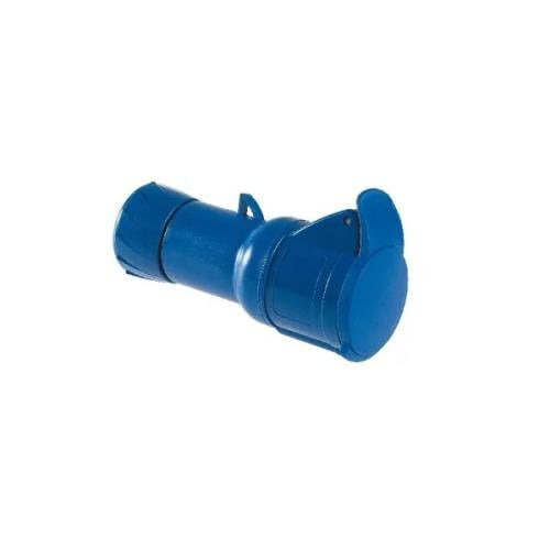 Angle industrial socket - 32 amps - 5 lines - 250 volts - 44 protection from Schneider