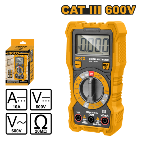 Digital Multimeter 600V LCD جهاز قياس رقمي 600 فولت شاشة