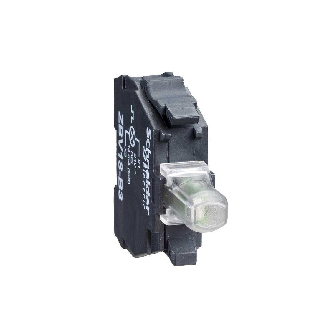 SCHNEIDER - Red Light Block For Head ˜22 Integral Led 24V Screw Clamp Terminals