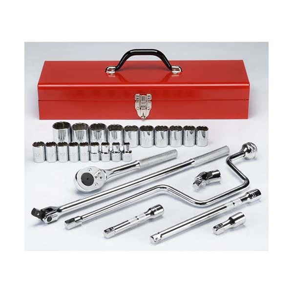 PROTO - 1/2" Drive Socket Set, 26 Pieces, 12 Point