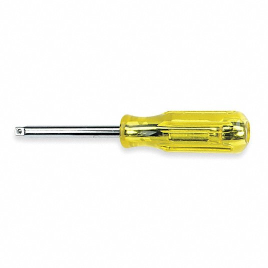 Socket Driver, Overall Length 7 in, Drive Size 1/4 in, Hardened Plastic 426J24