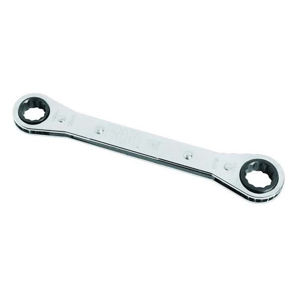 PROTO - Double Box Ratcheting Wrench, 19 x 21 mm, 12 Point