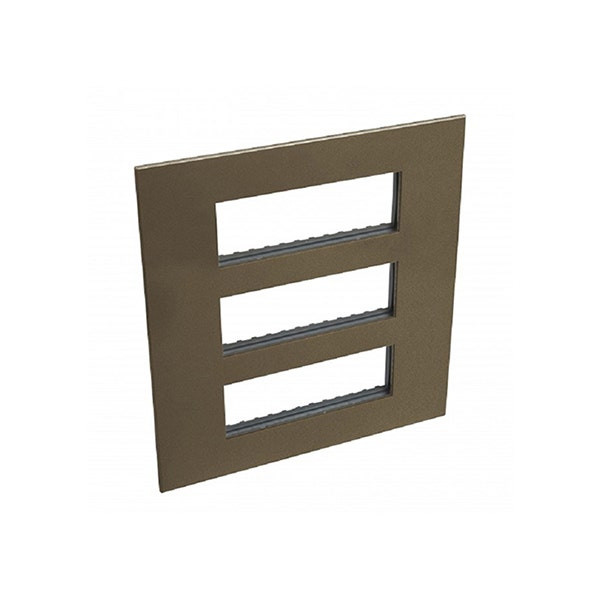 LEGRAND - Plate Arteor, BS, Square, 3x6 Modules, Dark Bronze
