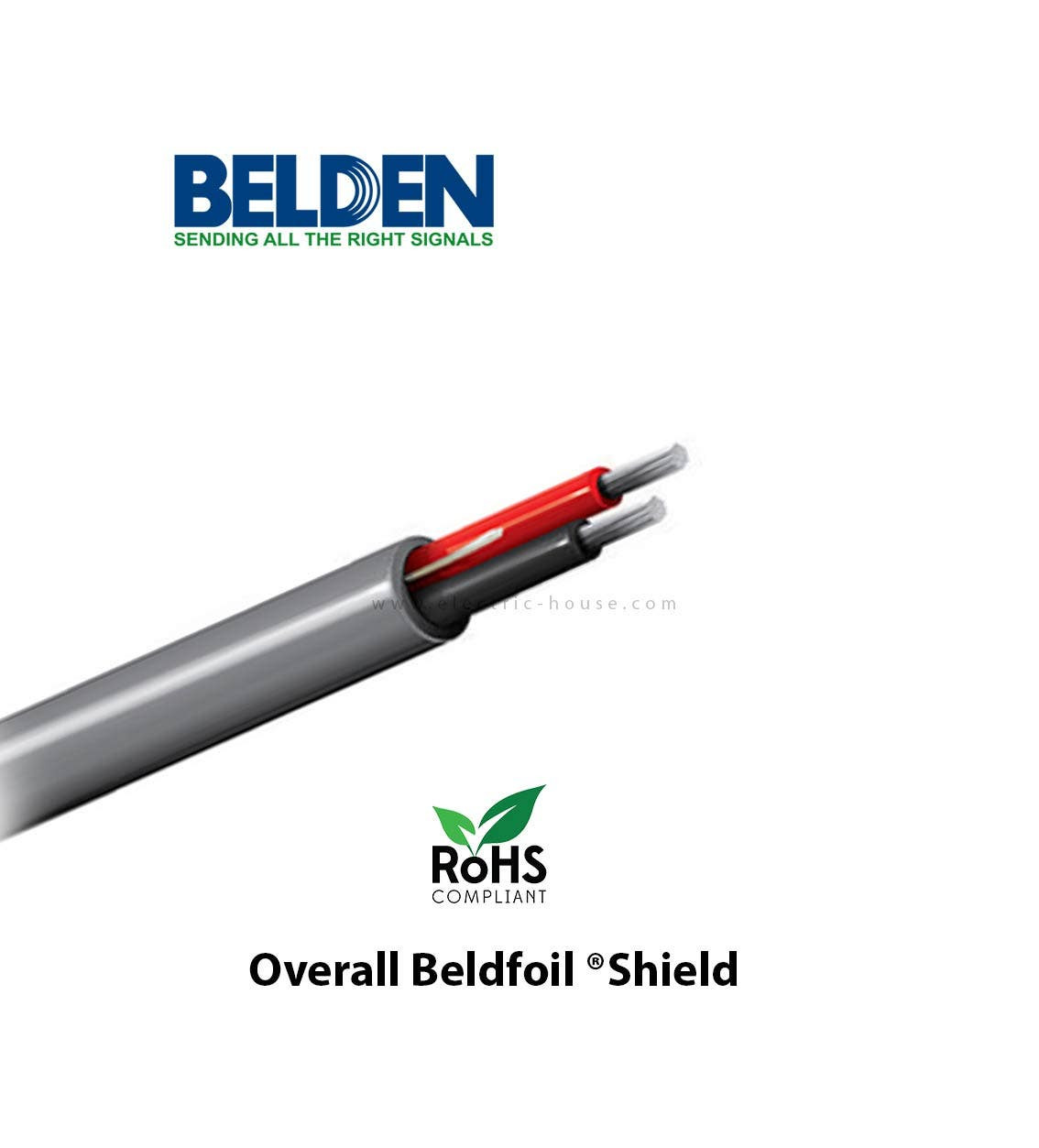 BELDEN - 1P*16 AWG Stranded TCU/PVC, 300V Chrome, 305 Meters/Roll