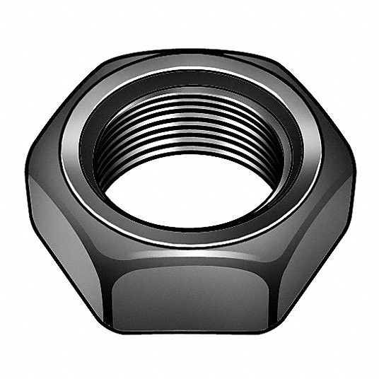 Thin Nut, 1/4 Inch-20 , Plain Finish, 316 Stainless Steel, Right Hand, ASME B18.2.2, PK100