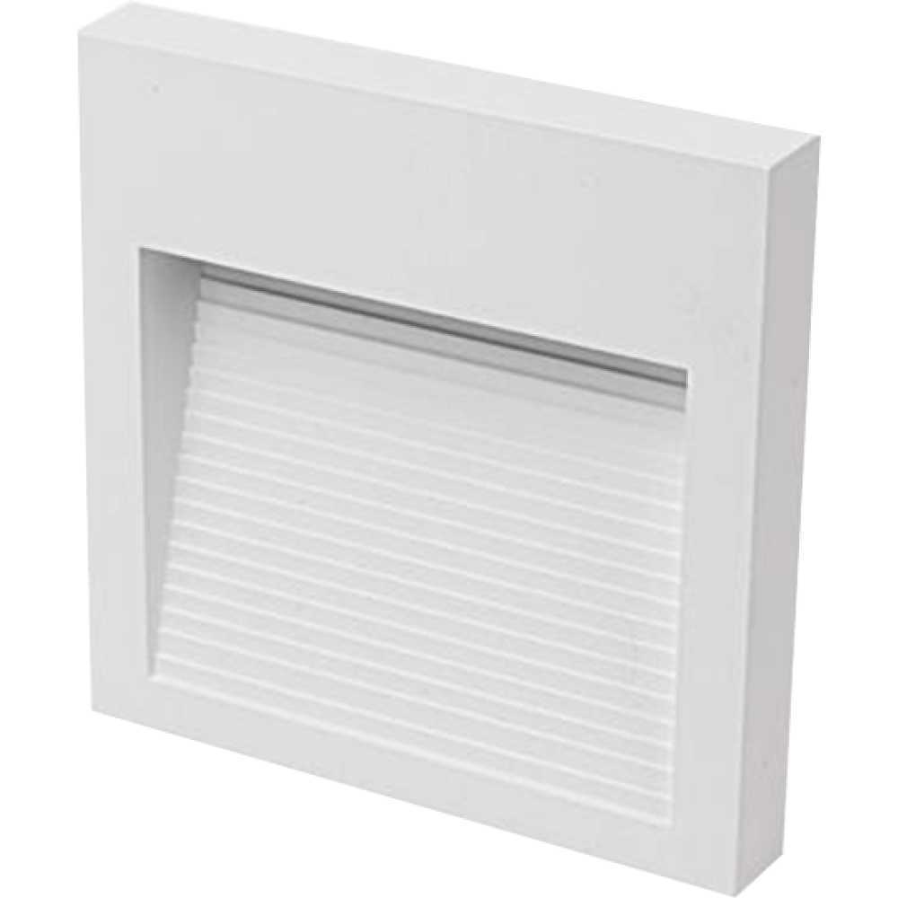 Step Light 6 watt white Body square warm white