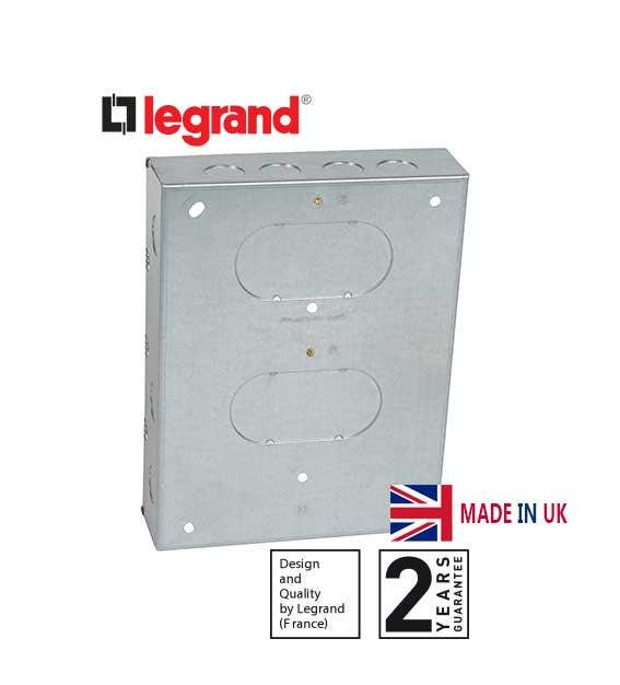 LEGRAND - Flush Mounting Box - For Grid System - 3x3 Gang - For 18 Modules