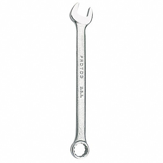 Combination Wrench, Alloy Steel, Satin, 14 mm Head Size, 5 1/2 inch Overall Length