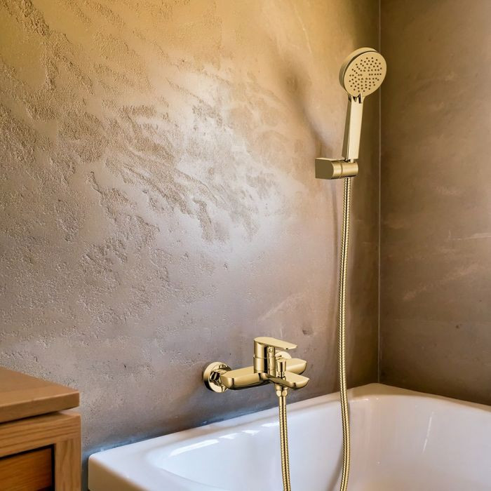 Bath Mixer RIO Art#UG13EG with shower set - Gold