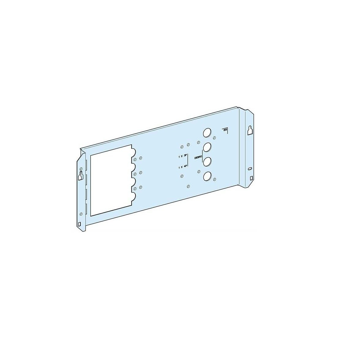 SCHNEIDER - Mounting Plate NS x 250 HZ. Fix + Mot/Plug-In