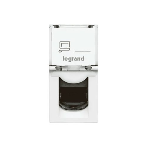 Internet cable connector RG45-CAT6 - module 1 - 8 sides from Legrand