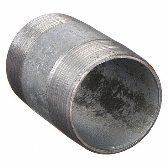 Galvanized Steel Nipple, 1/8 in x 6 in, Pipe Schedule 40