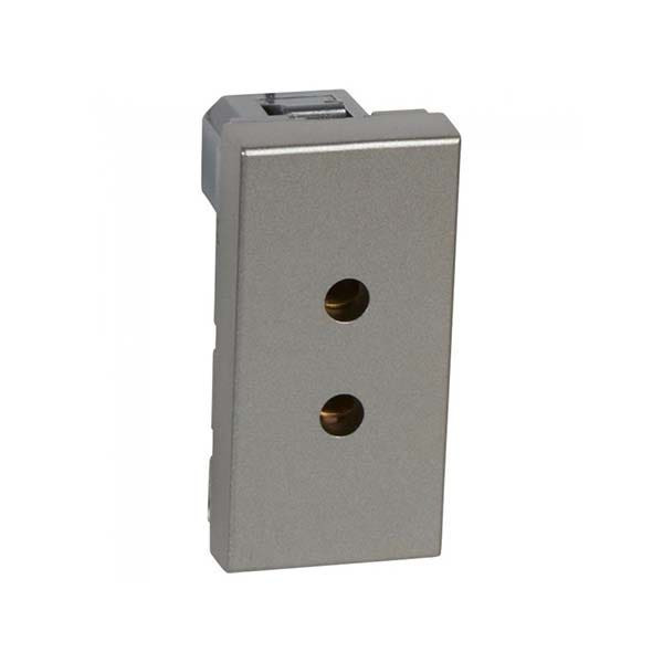 LEGRAND - Socket Arteor, ELV, 2P, 3A, 1 Module, Magnesium