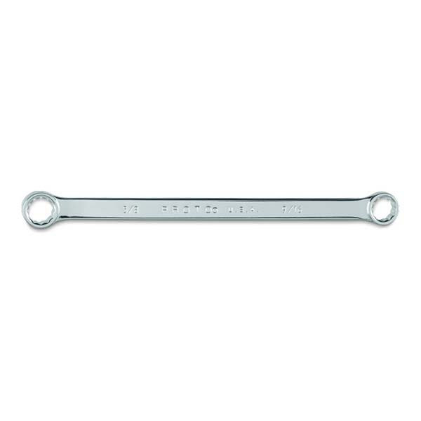 PROTO - Full Polish Double Box Wrench, 9/16" x 5/8", 12 Point