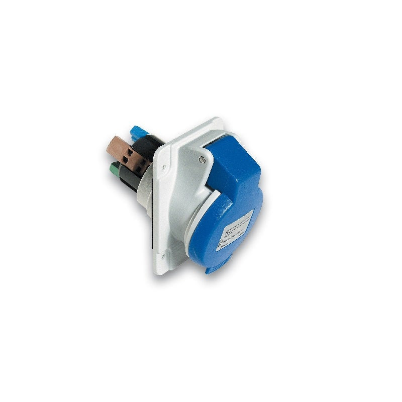 SCHNEIDER - Socket 32A 220V 2P+E, Angled/Panel Mounted, IP44