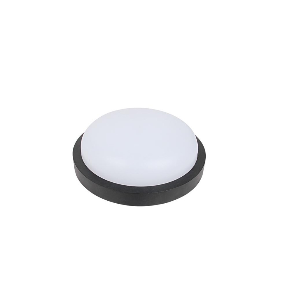Surface Round Black 18 Watt natural white