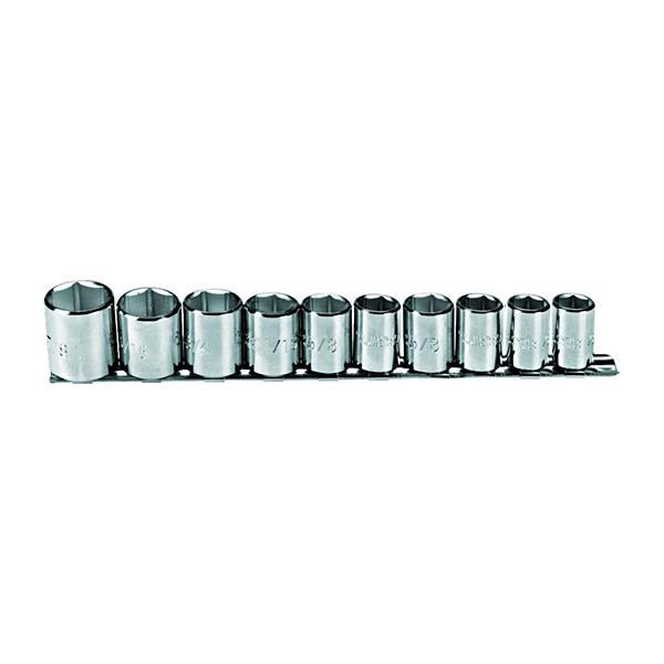 PROTO - 3/8" Drive Socket Set, 10 Pieces, 6 Point