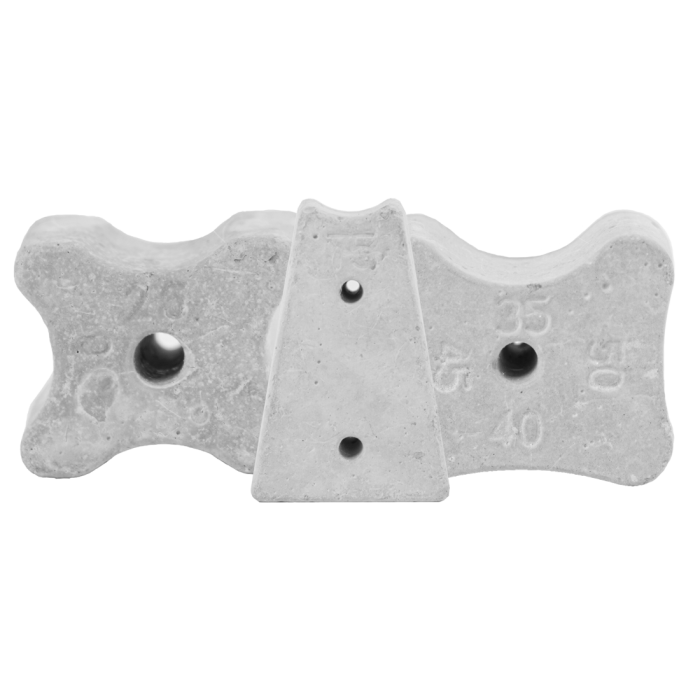 Multi-size concrete spacers - Manufacturer: Hedhap Almajd - Size: 75 mm