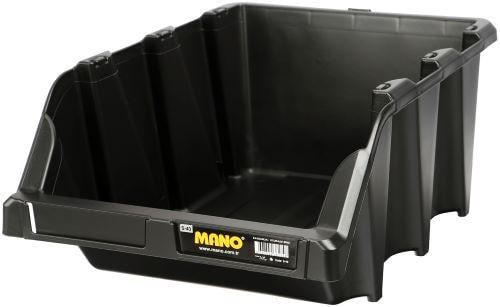 black storage box 310mmx490mmx195mm صندوق تخزين اسود مانو