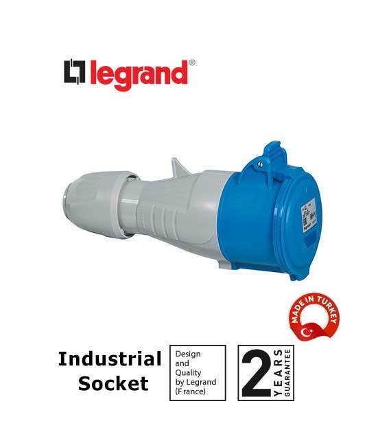 LEGRAND - Mobile Socket P17, IP44, 200/250 V~, 32 A, 2P+E