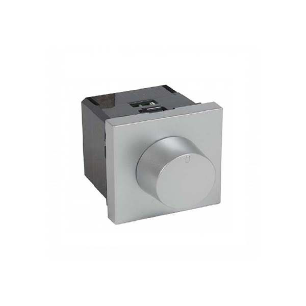 LEGRAND - Rotary Dimmer Arteor, 2-Wire without Neutral, 400 W, 2 Modules, Aluminium