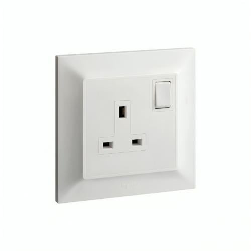 Single socket 13 amp with switch from Legrand (Blanco S)