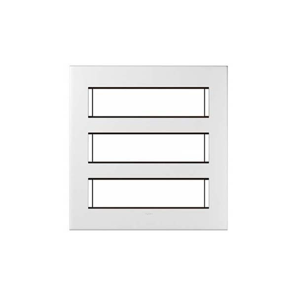 LEGRAND - Plate Arteor with Frame, Square, 3x8 Modules, White