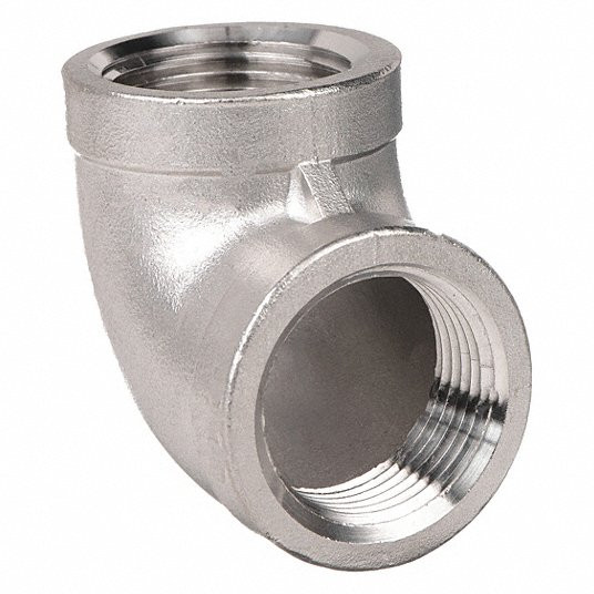 90° Elbow, 316 Stainless Steel, 1/4Inch x 1/4Inch Fitting Pipe Size, Female NPT x Female NPT
