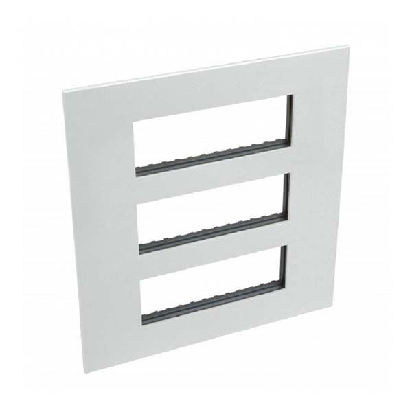 LEGRAND - Plate Arteor, BS, Square, 3x6 Modules, Soft Aluminium