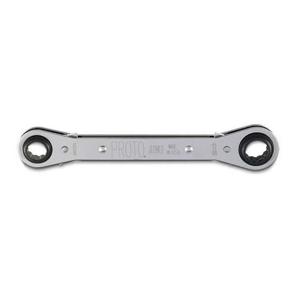PROTO - Double Box Reversible Ratcheting Wrench, 5/8" x 11/16", 12 Point