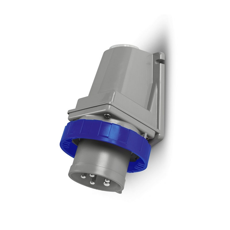 SCAME - Surface Mount Appliance Inlet, 32A, 2P+E, 6h, 200-250V, 50Hz, 60Hz, Screw Terminals